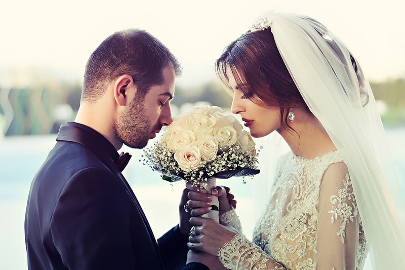 Bride and Groom Exchanging Vows